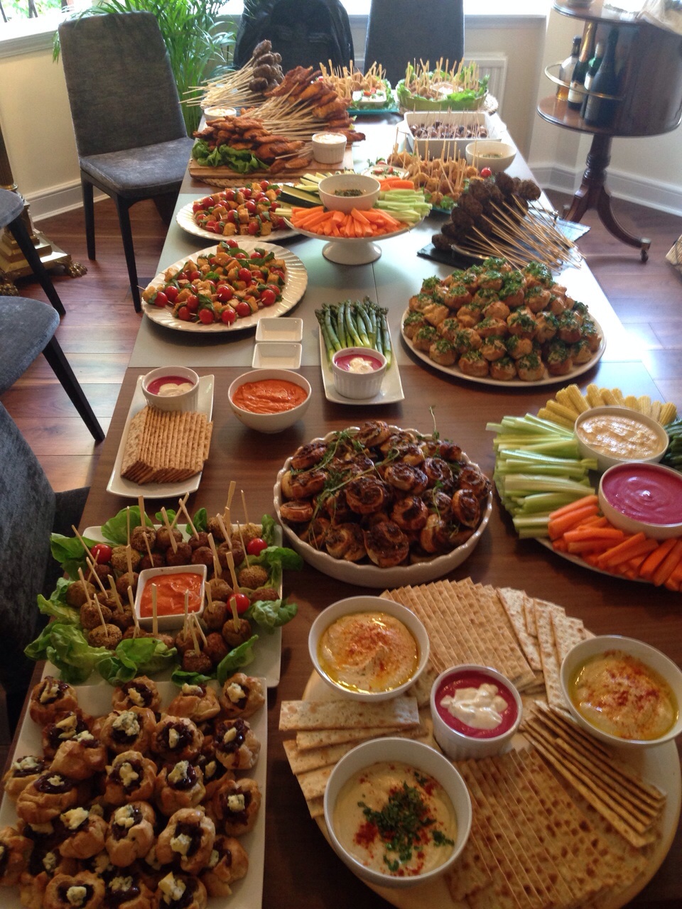 Examples of Buffet dishes